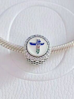 Pandora Alaska Charm Ketchikan Heart Charm S925 Sterling Silver,For Bracelet,t F